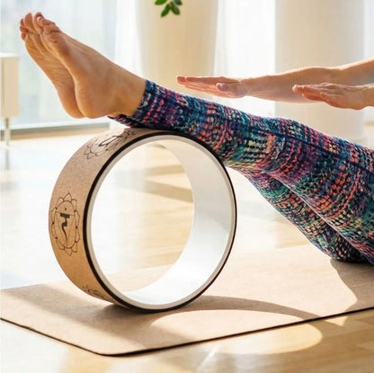 roue de yoga étirement blanc