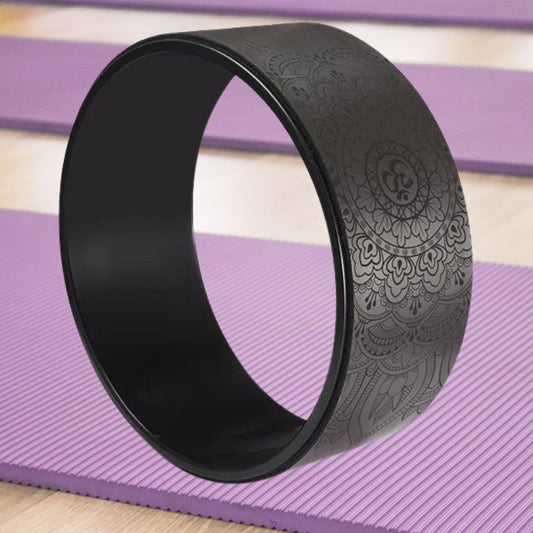 roue de yoga mandala noire