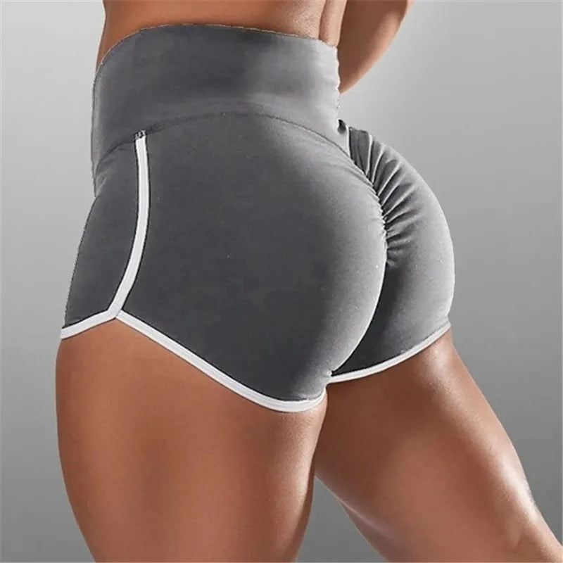 short de sport femme galbant gris