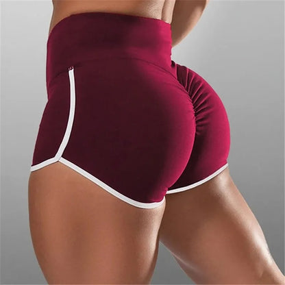 short de sport femme galbant rouge