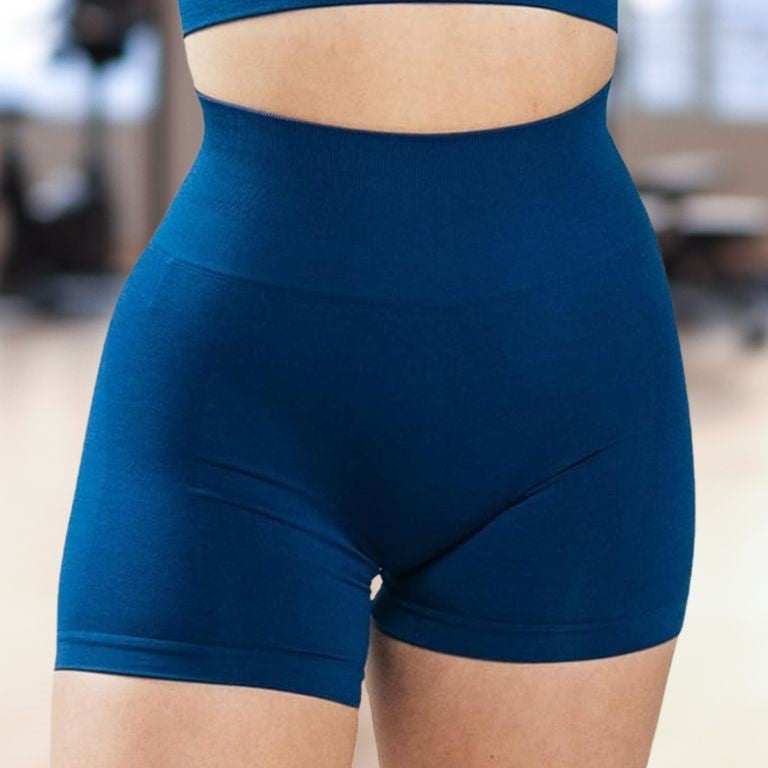 short push up femme respirant bleu