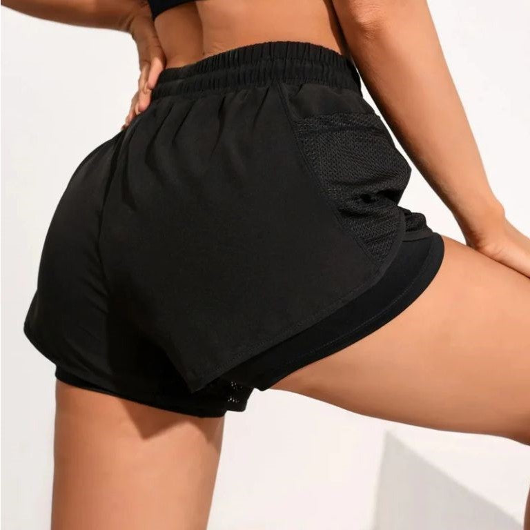 short sport femme entrainement noir