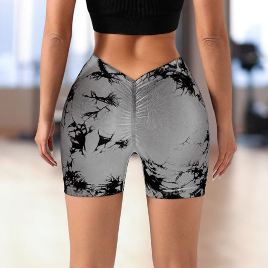 short sport push up lifting gris