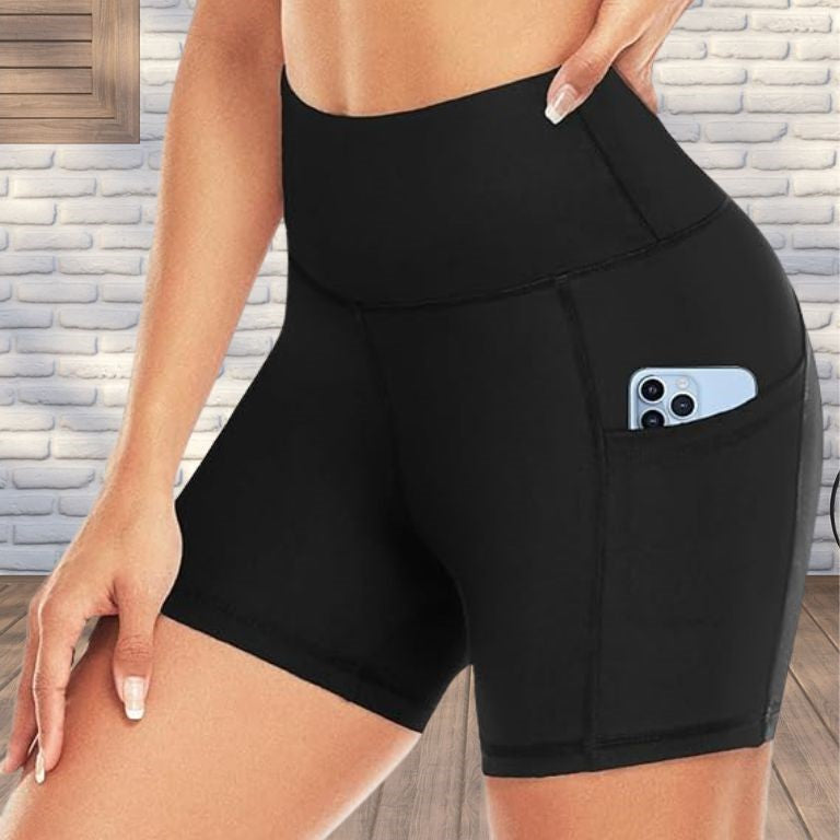 short yoga pratique noir