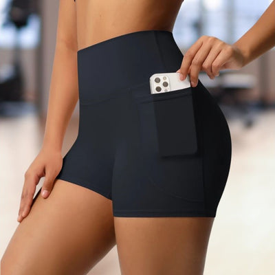 short femme push up pocket noir