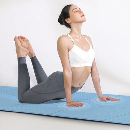 tapis de gym leger bleu