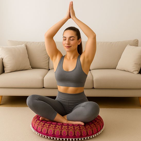 zafu mandala support idéal pour vos séances yoga et exercices de respiration